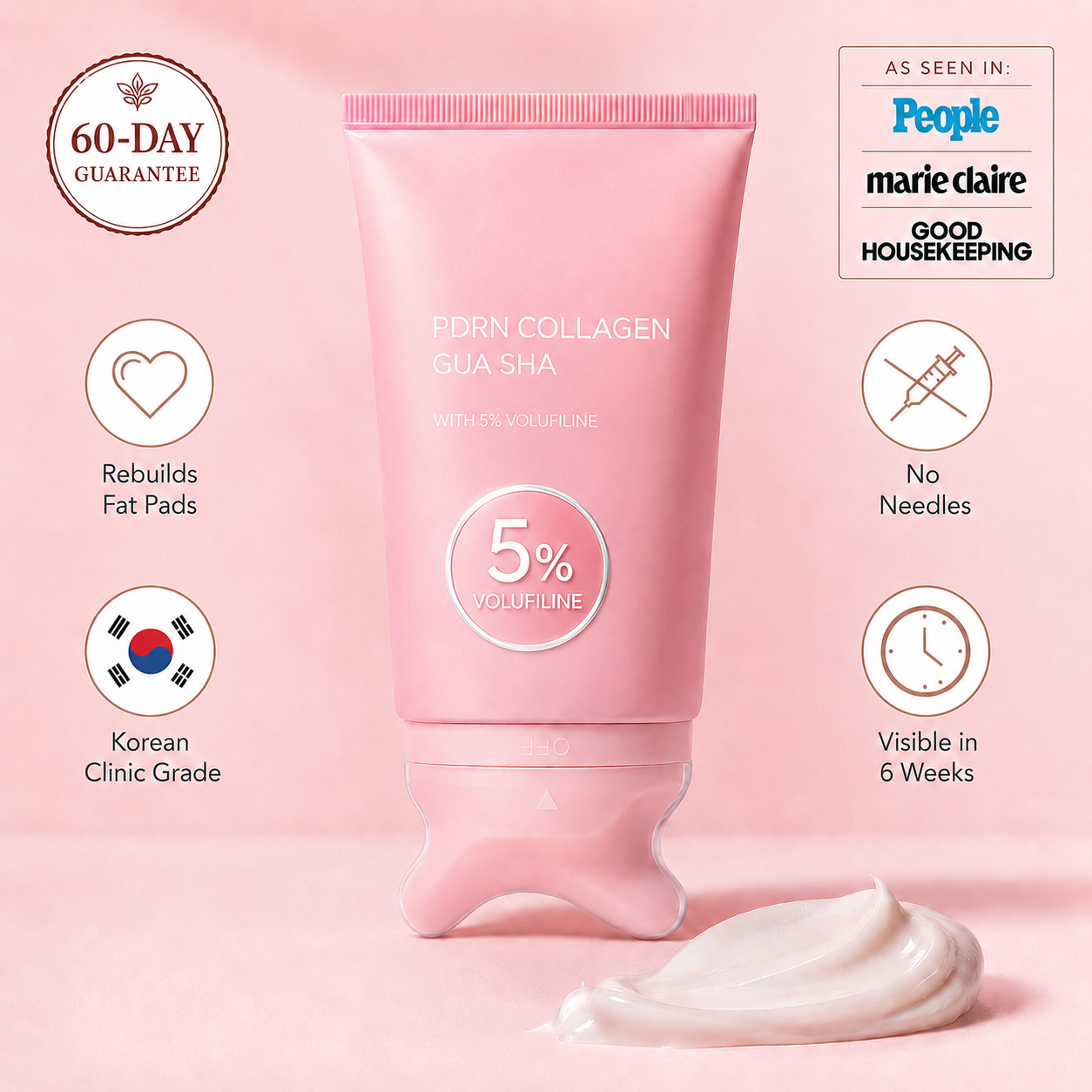 5%VOLUFILINE PDRN COLLAGEN GUA SHA MASSAGER
