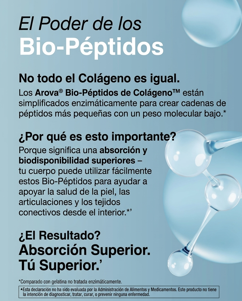 Arova Collagen Peptide Powder — Para Tu Piel, Cabello y Uñas